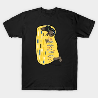 Gustav Klimt The Kiss Classical Art Memes T-Shirt